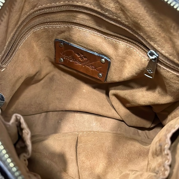 Patricia Nash Nazaire Cheetah Print Brown Leather Crossbody Bag - Picture 7 of 8